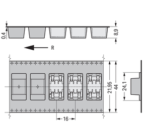 WAGO GmbH & Co. KG SMDThroughBoard-Leiterplk. 0,75 mm² 2070-462/998-406