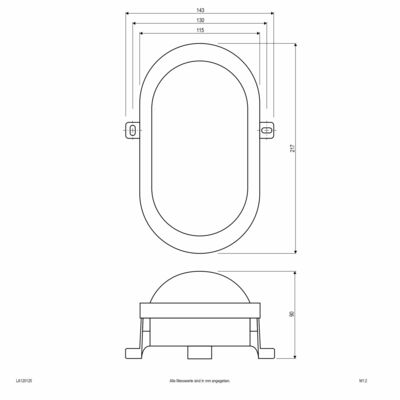 EVN Lichttechnik LED-Anbauleuchte IP54 LA120125