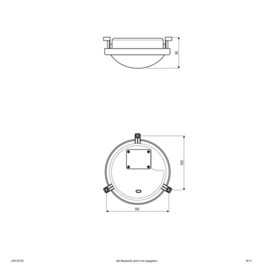 EVN Lichttechnik LED-Anbauleuchte IP44 LAR120125