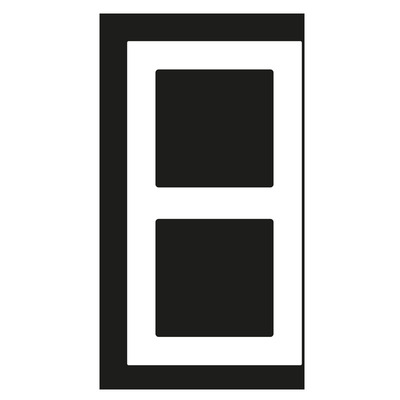 Jung Rahmen 2-fach ch mokka waage-/senkrecht AC 582 MO