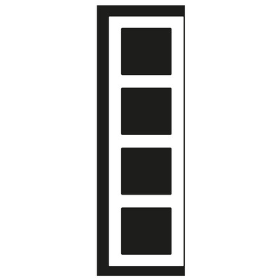 Jung Glasrahmen 4-fach ch champ waage-/senkrecht AC 584 GL CH