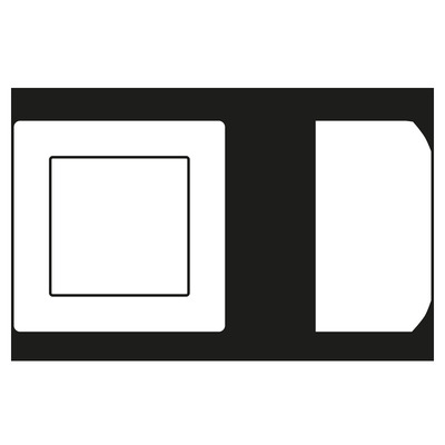 Jung AP-Kappe, 1-fach ch champ angeformter Rahmen AS 581 A CH