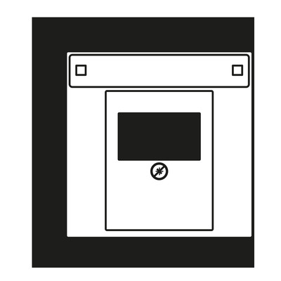 Jung Abdeckung Mess/antik f. TAE-Anschlussdose ME 2969 T NA AT
