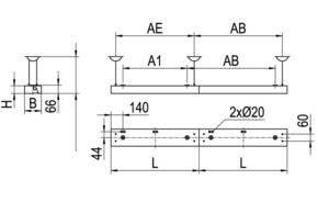 Ridi-Leuchten LED-Anbauleuchte 840 ABRFB1480ND #0627730