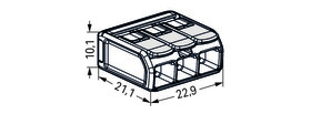 WAGO GmbH & Co. KG COMPACT-Verbindungsklemme Ex e,transparent 221-683