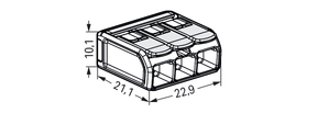 WAGO GmbH & Co. KG COMPACT-Verbindungsklemme Ex e,transparent 221-683