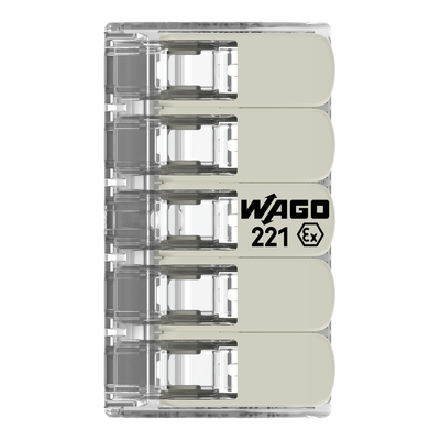 WAGO GmbH & Co. KG COMPACT-Verbindungsklemme Ex e,transparent 221-685