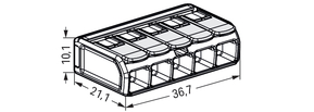 WAGO GmbH & Co. KG COMPACT-Verbindungsklemme Ex e,transparent 221-685
