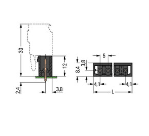 WAGO GmbH & Co. KG THR-Stiftleiste Lötstift 1,2x1,2,gerade,sw 231-16#4045454000264