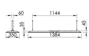 Ridi-Leuchten LED-Pendelleuchte 840, DALI DOME-P-K #SPG0630177
