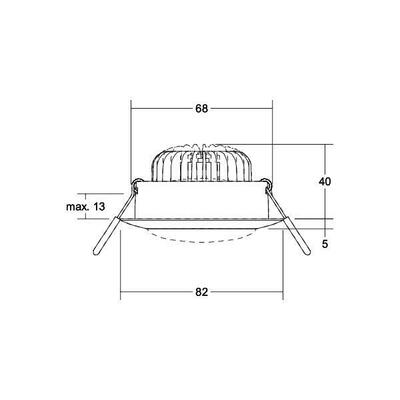 Brumberg Leuchten LED-Deckeneinbauleuchte 12383683