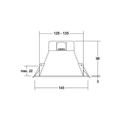 Brumberg Leuchten LED-Einbaudownlight 3000K/4000K/5700K 32027073