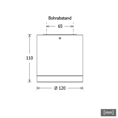 LTS Licht&Leuchten LED-Anbaudownlight 830 BTNM 202.30.55 sw