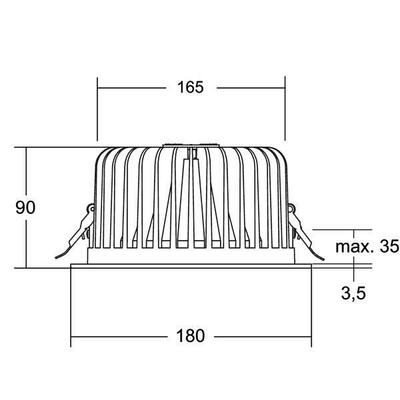 Brumberg Leuchten LED-Einbaudownlight 12570183