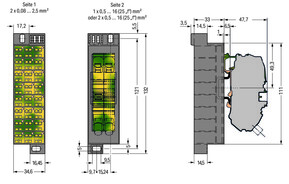 WAGO GmbH & Co. KG PotentialblockAufdruck1-24 dunkelgrau 726-621