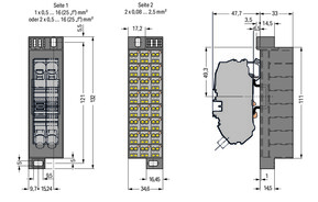 WAGO GmbH & Co. KG PotentialblockAufdruck1-24 dunkelgrau 726-651