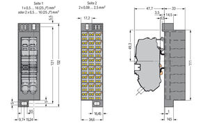 WAGO GmbH & Co. KG PotentialblockAufdruck1-24 dunkelgrau 726-651