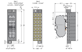 WAGO GmbH & Co. KG PotentialblockAufdruck1-24 dunkelgrau 726-652