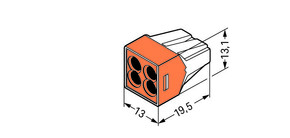 WAGO GmbH & Co. KG Verbindungsdosenklemme 2,5mm² 773-104