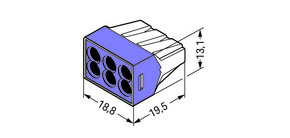 WAGO GmbH & Co. KG Verbindungsdosenklemme 2,5mm² 773-106