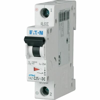 Eaton Leitungsschutzschalter C 25A DC, 1p FAZ-C25/1-DC