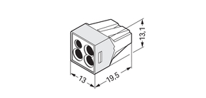 WAGO GmbH & Co. KG Verbindungsdosenklemme 2,5mm² 773-124