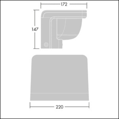 Thorn LED-Wandstrahler 3000K RAA L 1L50 #96631792