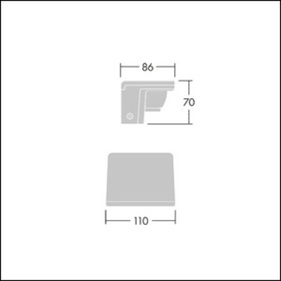 Thorn LED-Wandstrahler 3000K RAA S 1L35 #96631790