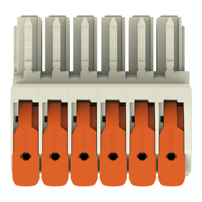 WAGO GmbH & Co. KG 1-Leiter-Federleiste Hebel Push-inCAGECLAMP,lgr 831-1106
