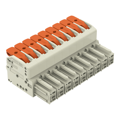 WAGO GmbH & Co. KG 1-Leiter-Federleiste Hebel Push-inCAGECLAMP,lgr 831-1109