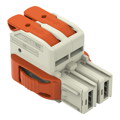 WAGO GmbH & Co. KG 1-Leiter-Federleiste Hebel Push-inCAGECLAMP,lgr 832-1102/037-000