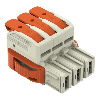 WAGO GmbH & Co. KG 1-Leiter-Federleiste Hebel Push-inCAGECLAMP,lgr 832-1103/037-000