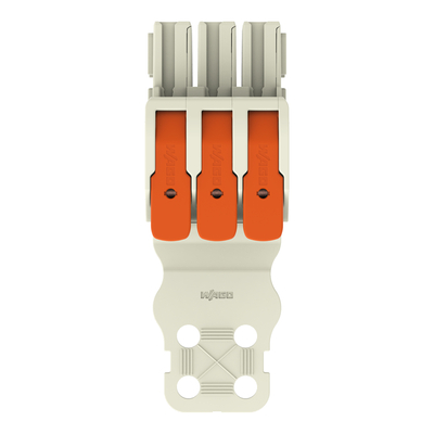 WAGO GmbH & Co. KG 1-Leiter-Federleiste Hebel Push-inCAGECLAMP,lgr 832-1103/333-000