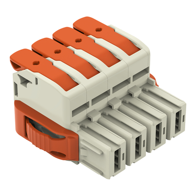 WAGO GmbH & Co. KG 1-Leiter-Federleiste Hebel Push-inCAGECLAMP,lgr 832-1104/037-000