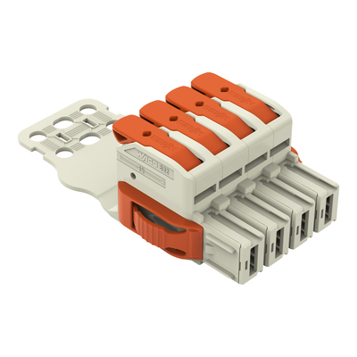 WAGO GmbH & Co. KG 1-Leiter-Federleiste Hebel Push-inCAGECLAMP,lgr 832-1104/314-000