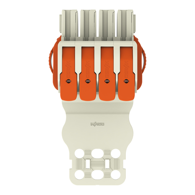 WAGO GmbH & Co. KG 1-Leiter-Federleiste Hebel Push-inCAGECLAMP,lgr 832-1104/314-000