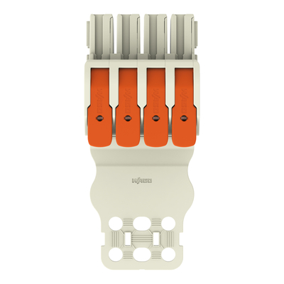 WAGO GmbH & Co. KG 1-Leiter-Federleiste Hebel Push-inCAGECLAMP,lgr 832-1104/334-000