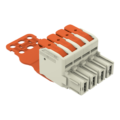WAGO GmbH & Co. KG 1-Leiter-Federleiste Hebel Push-inCAGECLAMP,lgr 832-1104/344-000