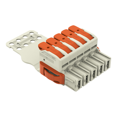 WAGO GmbH & Co. KG 1-Leiter-Federleiste Hebel Push-inCAGECLAMP,lgr 832-1105/315-000