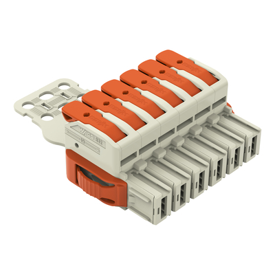 WAGO GmbH & Co. KG 1-Leiter-Federleiste Hebel Push-inCAGECLAMP,lgr 832-1106/314-000