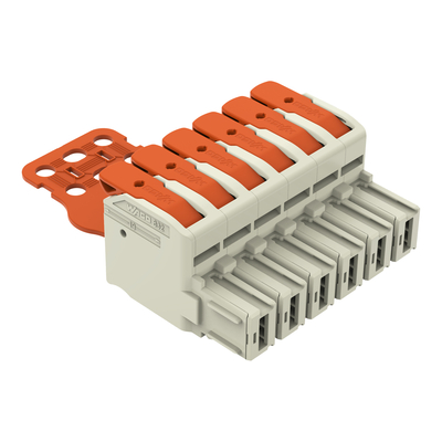 WAGO GmbH & Co. KG 1-Leiter-Federleiste Hebel Push-inCAGECLAMP,lgr 832-1106/344-000