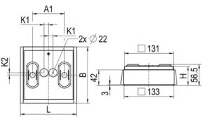 Ridi-Leuchten LED-Anbauleuchte 830 FLAKE-AQ0 #0627722AH