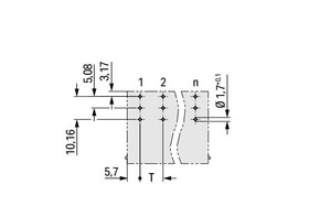 WAGO GmbH & Co. KG THT-Stiftleiste Lötstift 1,2x1,2,abgew.,lgr 832-3643