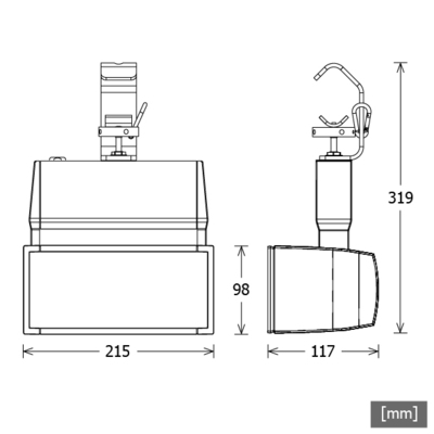 LTS Licht&Leuchten LED-Stromschienenstrahler 3000K 75°silber EL 307.30.5 si