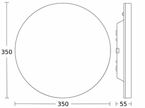 Steinel Sensor-Innenleuchte 350 x 55 mm WS R20 plus SC 3000K