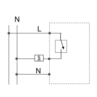 Eberle Controls UP-Raumregler 5-30C AC230V Ausgang Triac UTE 2100-RAL9010-G50