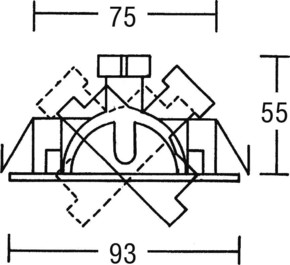 Brumberg Leuchten NV-Einbaustrahler GX5,3/50W alumatt 00006925
