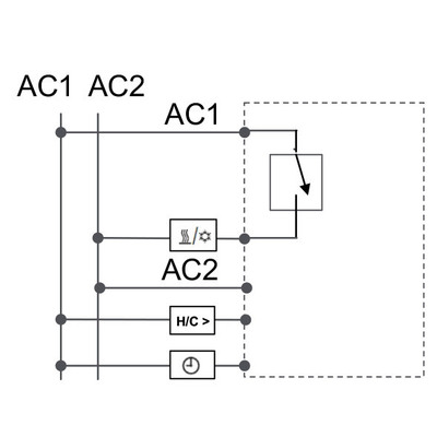 Eberle Controls UP-Raumregler 5-30C AC24V Ausgang Triac UTE 2500-24RA1013G50