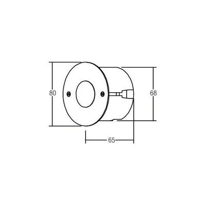 Brumberg Leuchten LED-Wandleuchte IP54 1xPow.-LED 1W, LF:ww 10012223
