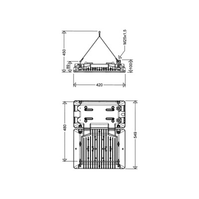 Schuch Licht LED-Hallenleuchte 4000K 3301 L210TB ER